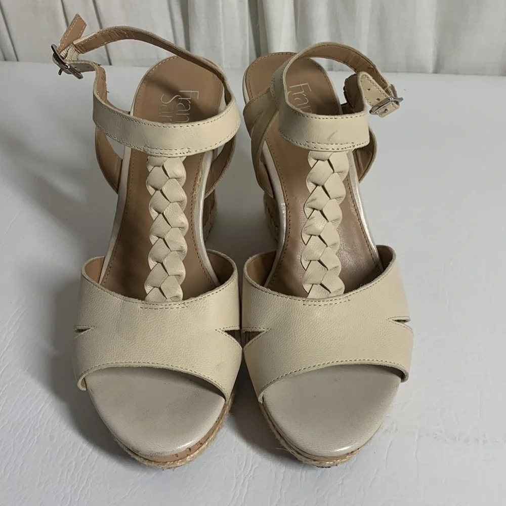 Franco Sarto Cork Wedge Sandels, 9.5
